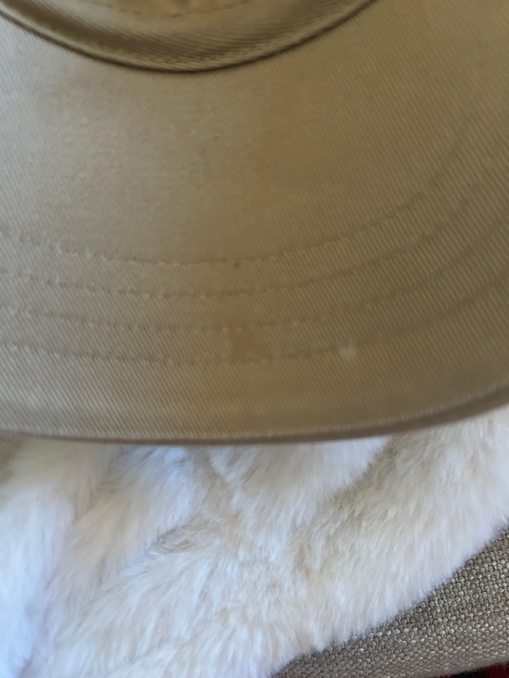 Polo by Ralph Lauren Khaki Cap with Light Pink Pony - Picture 4 of 7